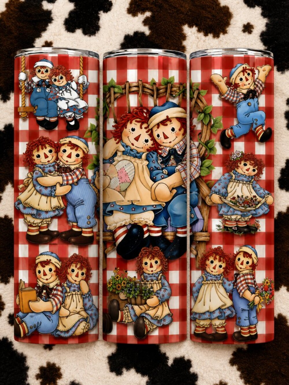 Raggedy Ann and Andy 20oz Skinny Tumbler Insulated Cup